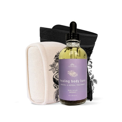LUXE Magnesium Herbal Therapy Serum Bundle with Benefit Enhancement Wrap - Hyaluxe Body