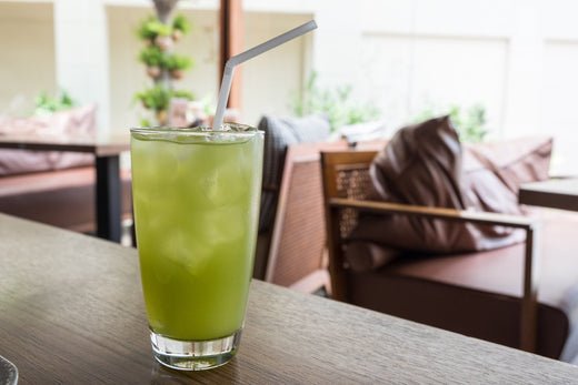 Té verde helado detox