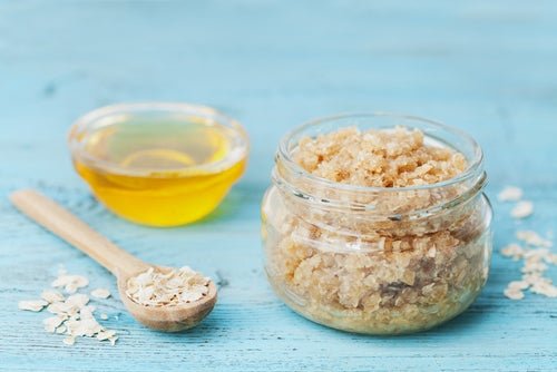 Exfoliante de avena casero