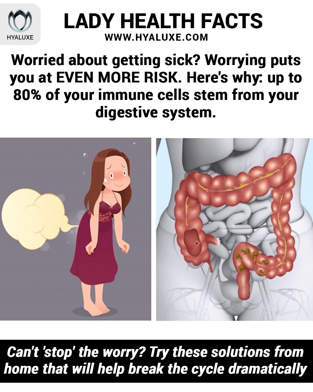 Worry Less, Digest Better: How Chronic Stress Sabotages Your Gut Immunity - Hyaluxe Body