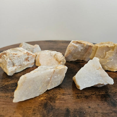 10 pieces of Home, Raw Quartz Stones 4 - 6 inches - Hyaluxe Body