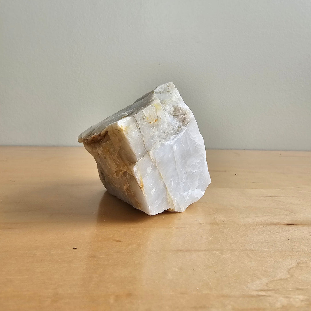 1.8lb Raw Milky Quartz Stone - Hyaluxe Body