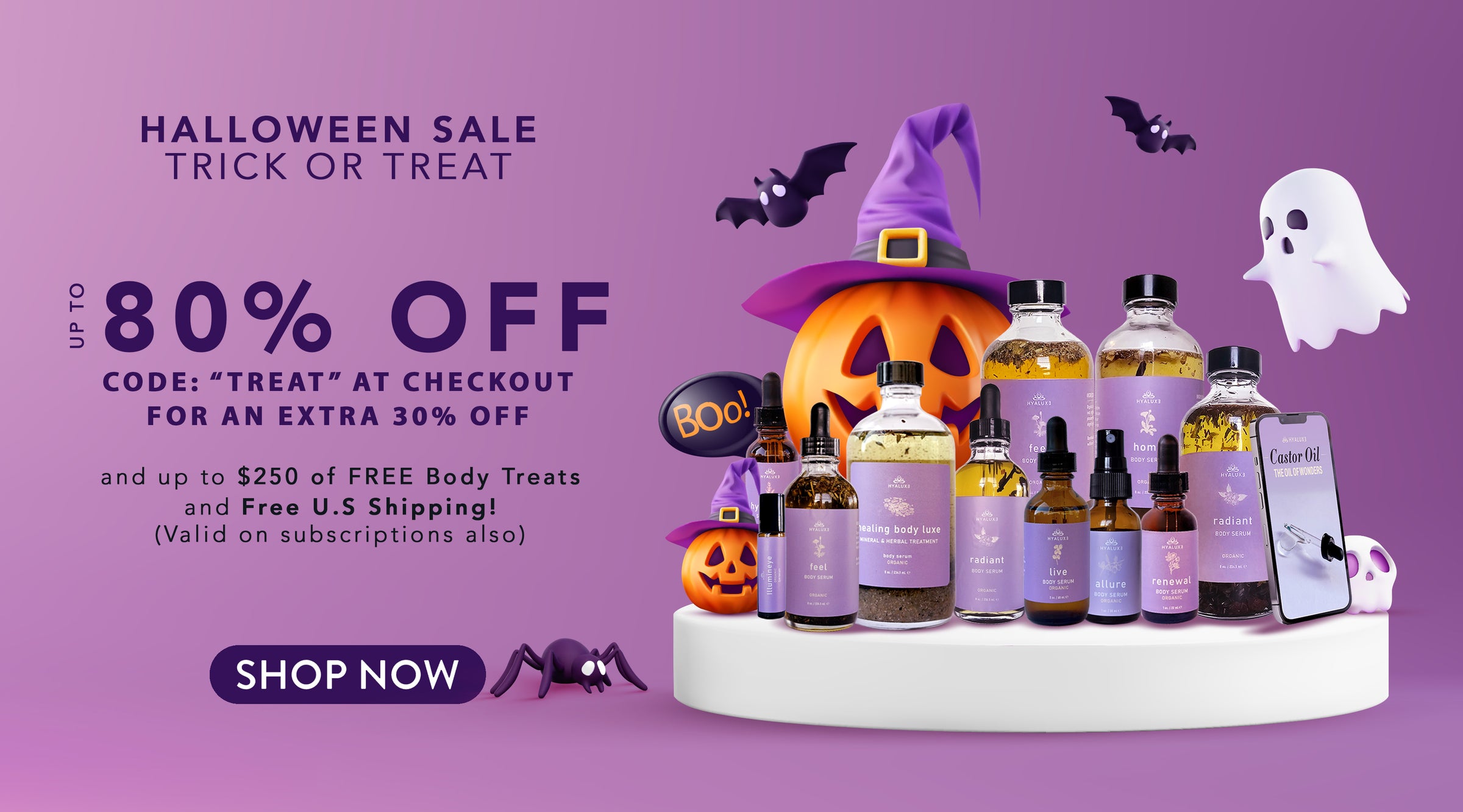 hallowen sale hyaluxe