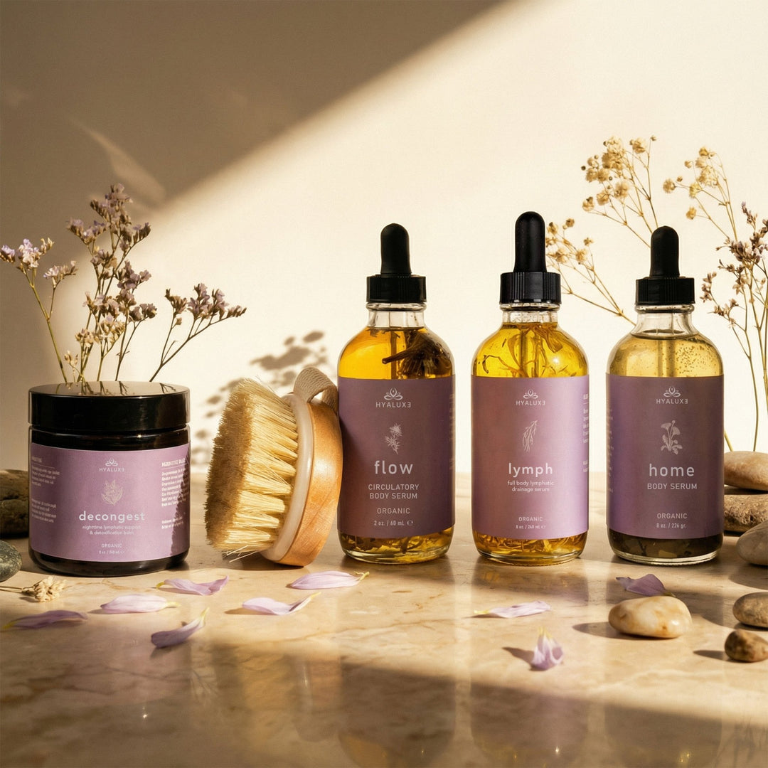 Body Decongestant Bundle for lymphatic and circulatory detoxification - Hyaluxe Body