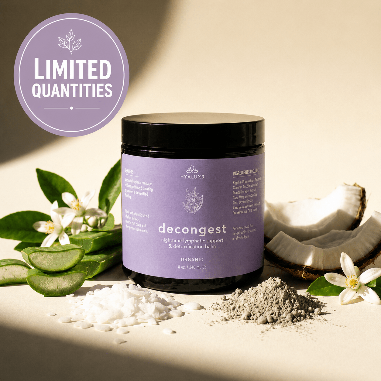 DECONGEST: Overnight Lymphatic Drainage and Detoxification Balm - Hyaluxe Body