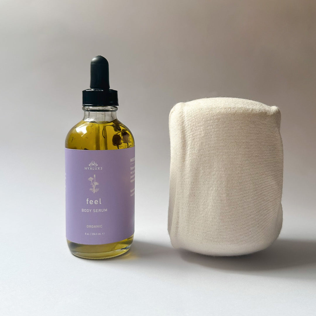 FEEL: Soothing Mind and Inflammation Body Serum with cotton wrap - Hyaluxe Body