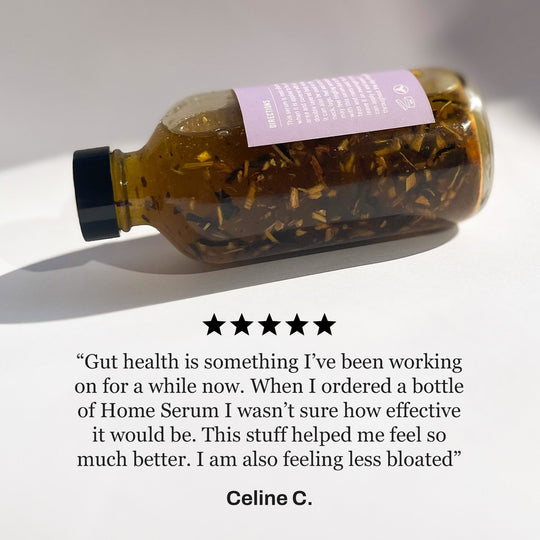 HOME: Enhanced Castor Oil Serum for Digestive and Lymphatic Health with cotton wrap - Hyaluxe Body