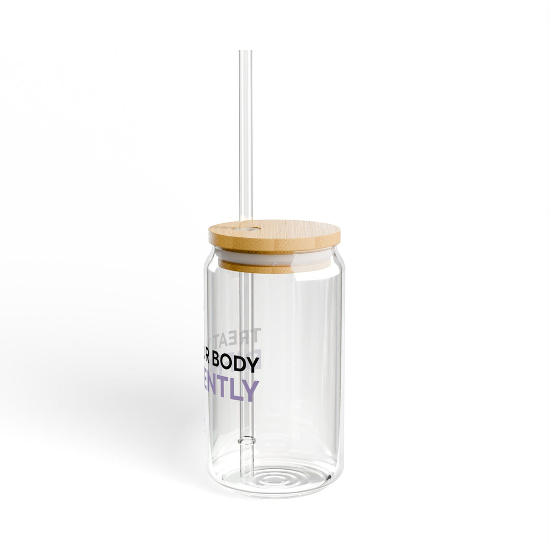 HYALUXE Sipper Glass, 16oz | Treat Your Body Differently | Eco - Friendly Drinkware - Hyaluxe Body