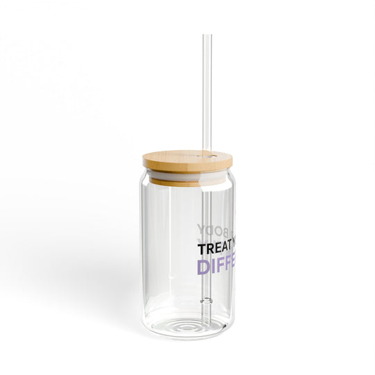 HYALUXE Sipper Glass, 16oz | Treat Your Body Differently | Eco - Friendly Drinkware - Hyaluxe Body