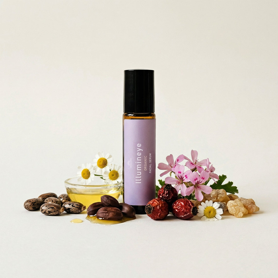 ILLUMINEYE: Roll on Enhanced Castor Blend for Face and Neck - Hyaluxe Body