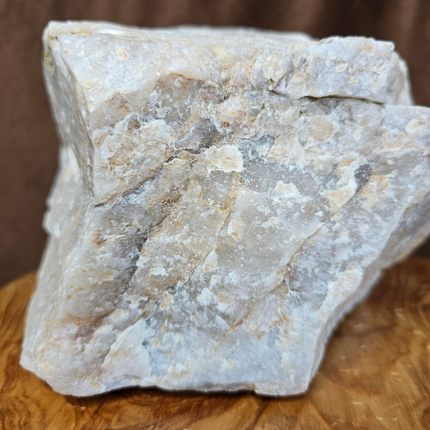 Large Textured Milky Quartz Stone - Hyaluxe Body