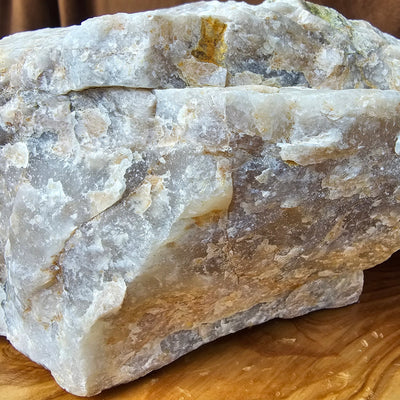 Large Textured Milky Quartz Stone - Hyaluxe Body