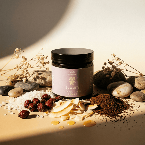 ボディ・フェイスケア riplu Luxury Cellulite Skin Repair Coffee Scrub – Hyaluxe Body