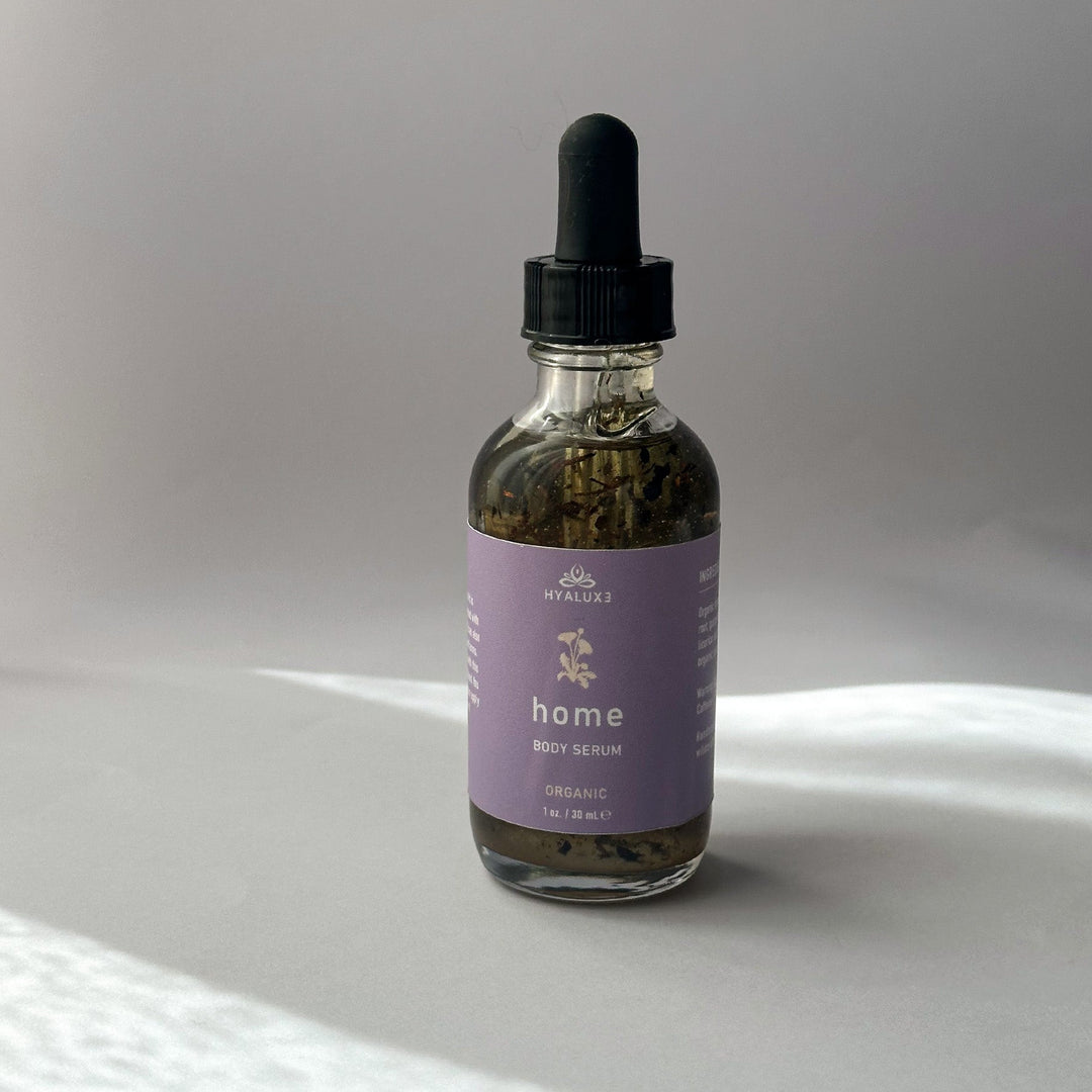 Mini 2oz HOME: Travel Size Enhanced Castor Oil Serum for Digestive and Lymphatic Health - Hyaluxe Body