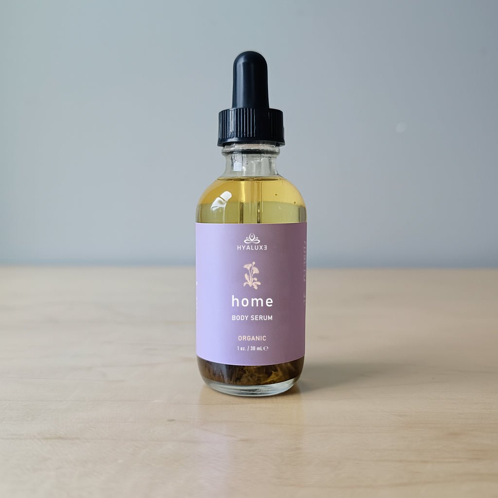Mini 2oz HOME: Travel Size Enhanced Castor Oil Serum for Digestive and Lymphatic Health - Hyaluxe Body