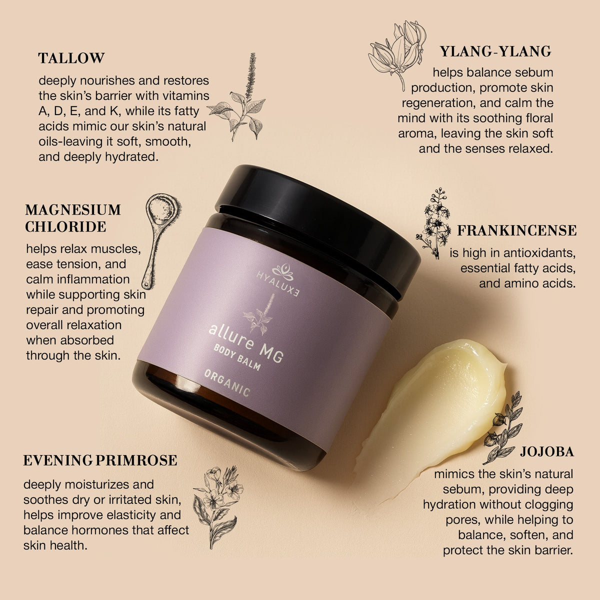 *NEW* ALLURE: Magnesium Balm - Hyaluxe Body