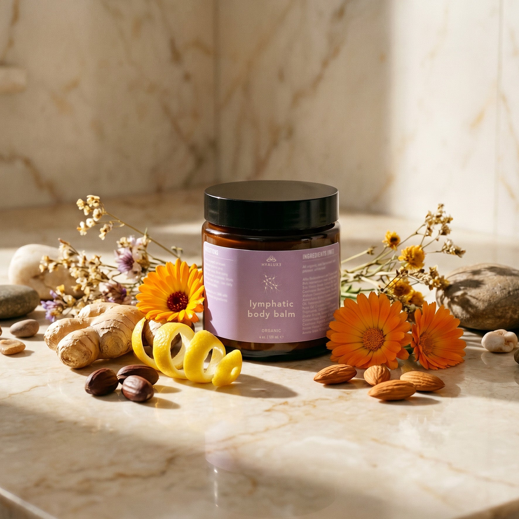 *NEW* Lymphatic Drainage Body Balm | Massage Balm for Circulation, Puffiness and Lymphatic Support - Hyaluxe Body