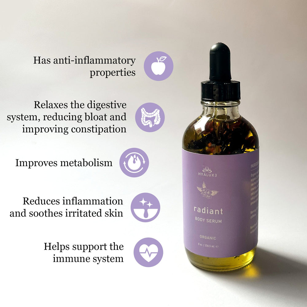 RADIANT: Skin and Body Restorative Elixir with cotton wrap - Hyaluxe Body