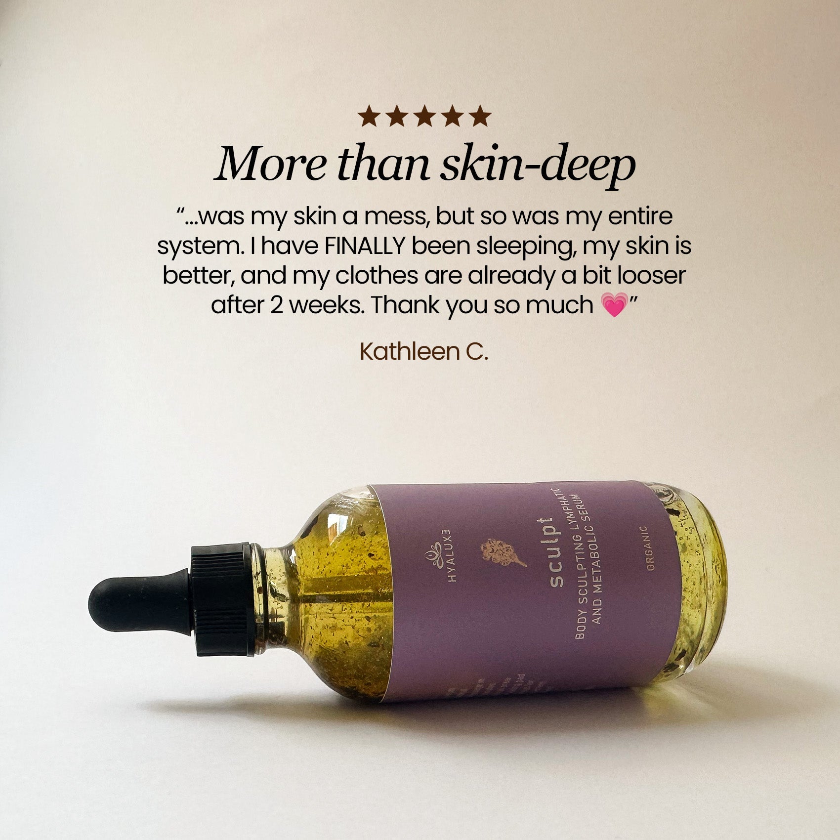 SCULPT: Cellulite & Hormonal Fat Storage Serum | Lymphatic Stimulation + Body Contouring - Hyaluxe Body