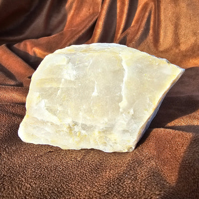 Striped Raw Milky Quartz Stone - Hyaluxe Body