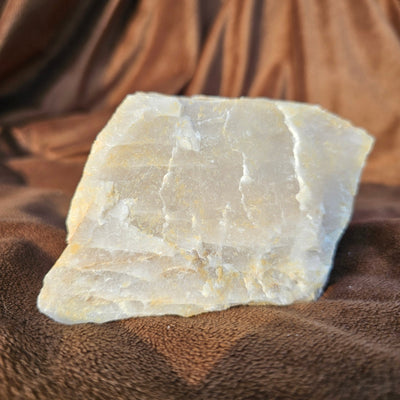 Striped Raw Milky Quartz Stone - Hyaluxe Body