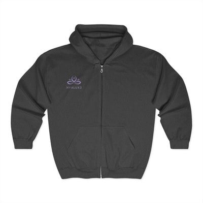 'Treat your Body Differently' Heavy Blend Zip Sweat - Hyaluxe Body