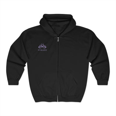 'Treat your Body Differently' Heavy Blend Zip Sweat - Hyaluxe Body