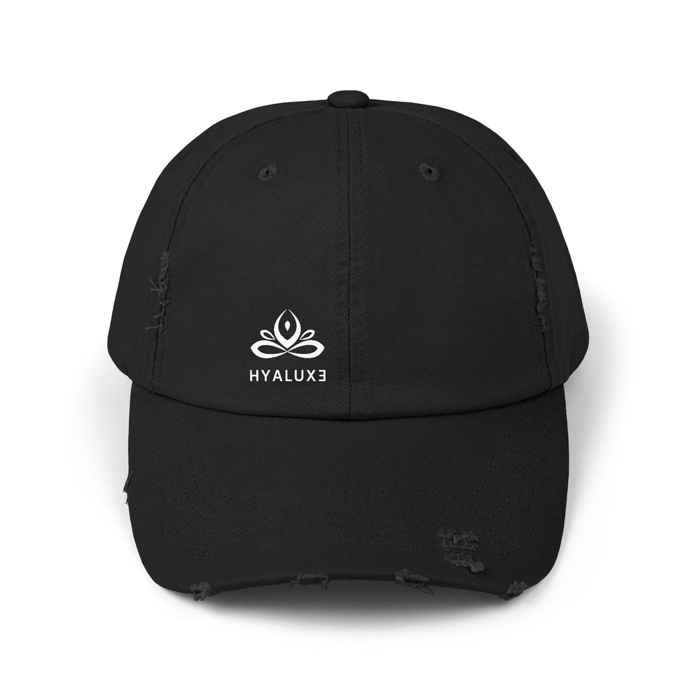 Womens HYALUXE Distressed Cap - Hyaluxe Body
