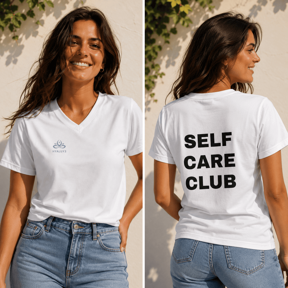Women's Moisture Wicking V - Neck T-Shirt - Hyaluxe Body