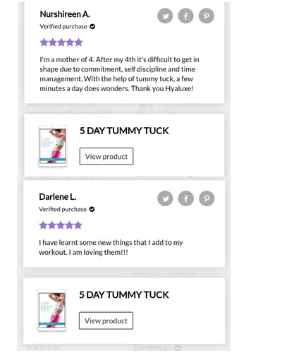 5 Day Tummy Tuck - Hyaluxe Body