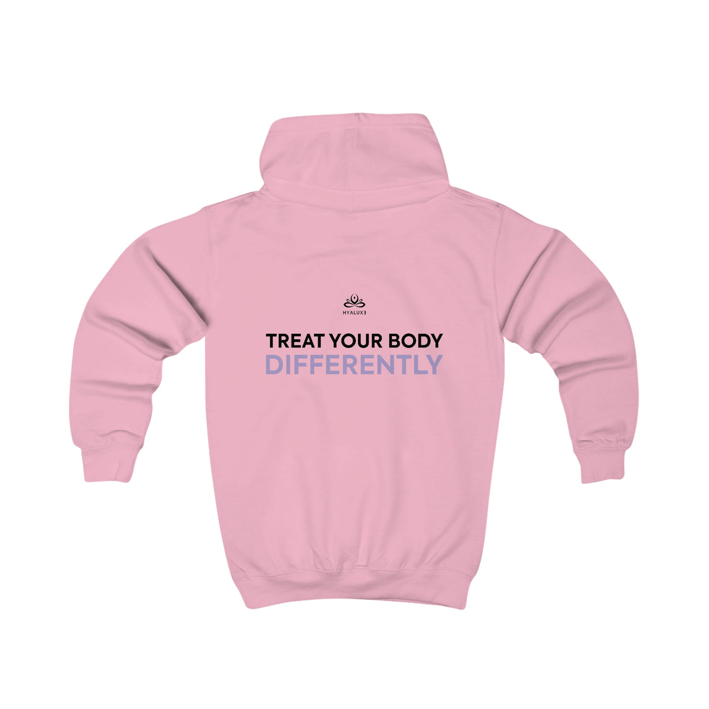 Kids HYALUXE Hoodie 'Treat Your Body Differently' - Hyaluxe Body