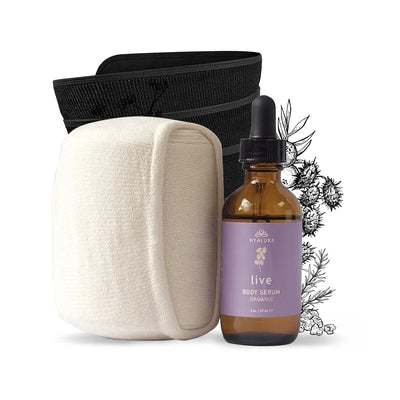 LIVE Bundle: Enhanced Castor Oil Serum and Wrap + Heat Cover - Hyaluxe Body
