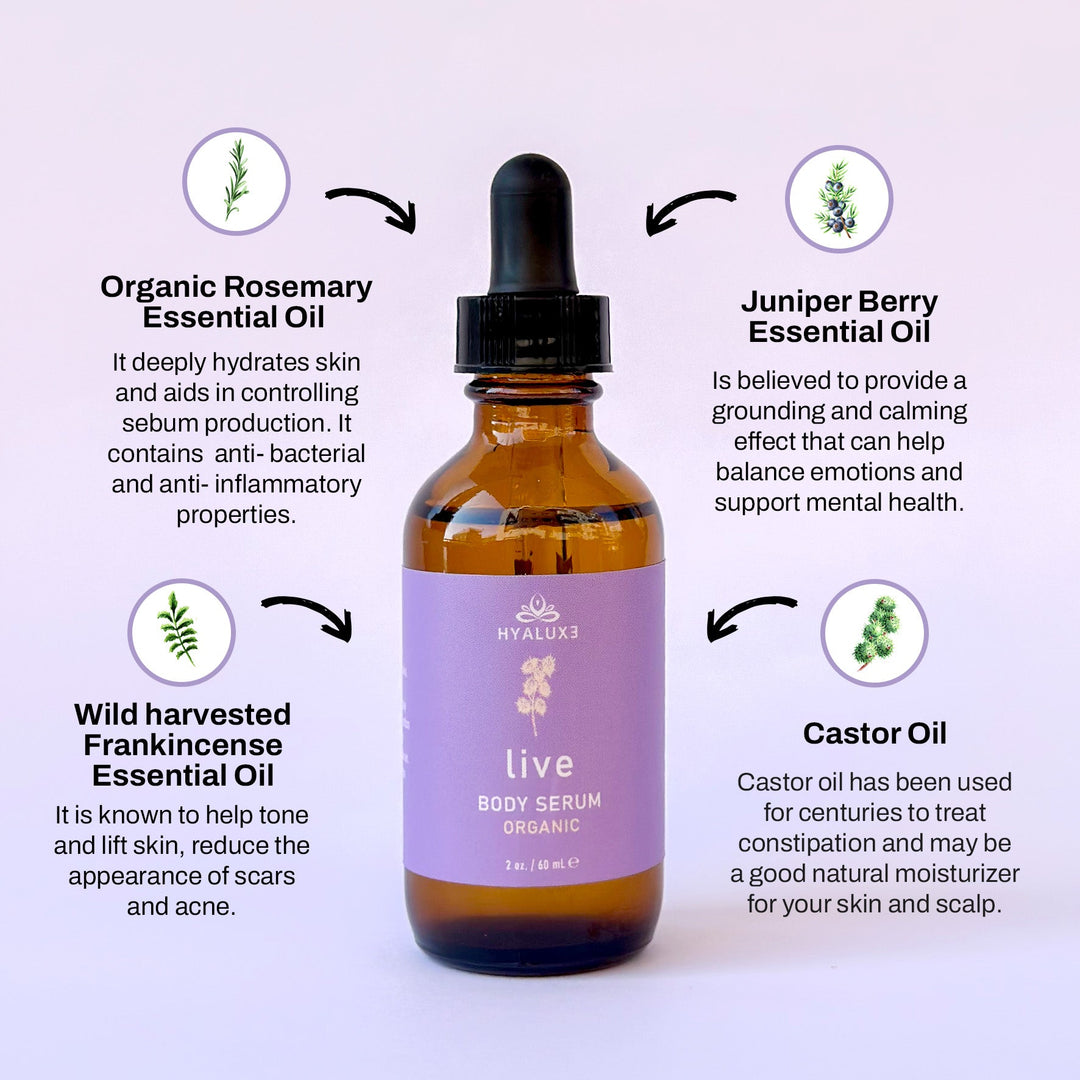 LIVE: Enhanced Castor Oil Serum - Hyaluxe Body