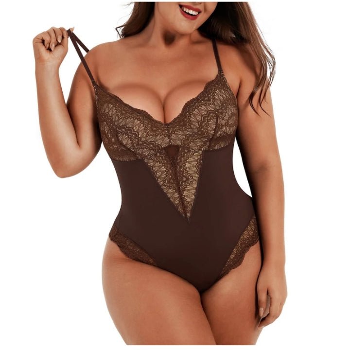 Low Back Ultra Versatile Lace Bodysuit - Hyaluxe Body