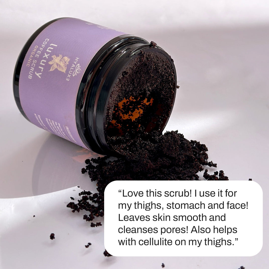 Luxury Cellulite Skin Repair Coffee Scrub - Hyaluxe Body