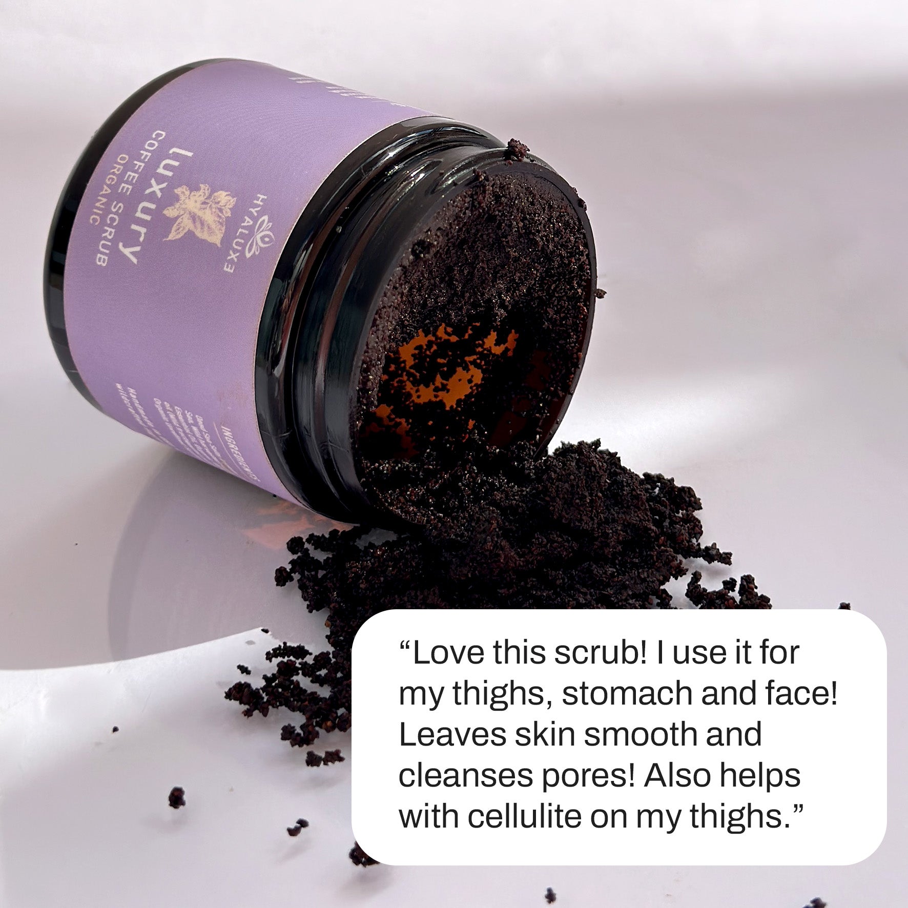 Luxury Cellulite Skin Repair Coffee Scrub - Hyaluxe Body