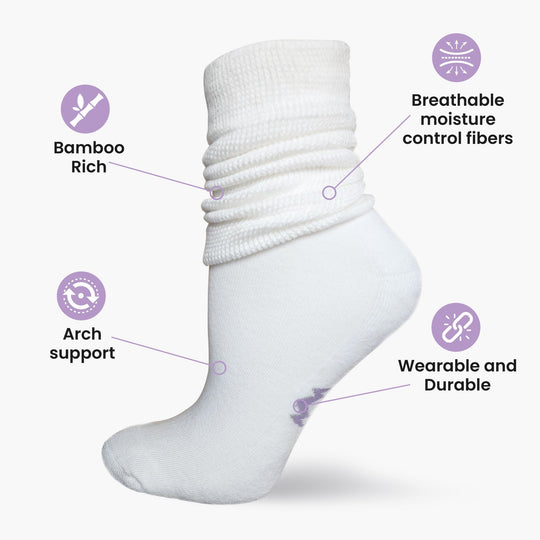 Luxury Cozy Cool Women's Compression/Diabetic Sock - Hyaluxe Body