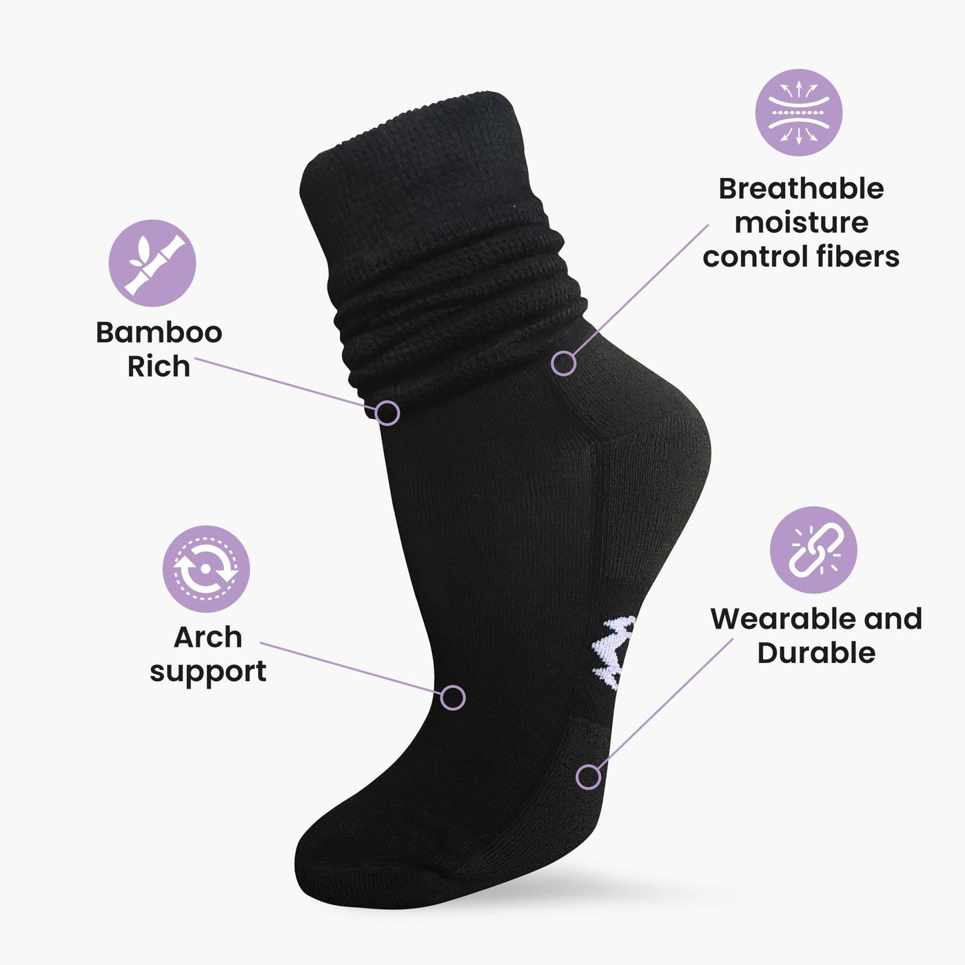Luxury Women's Slouch Sock - Hyaluxe Body