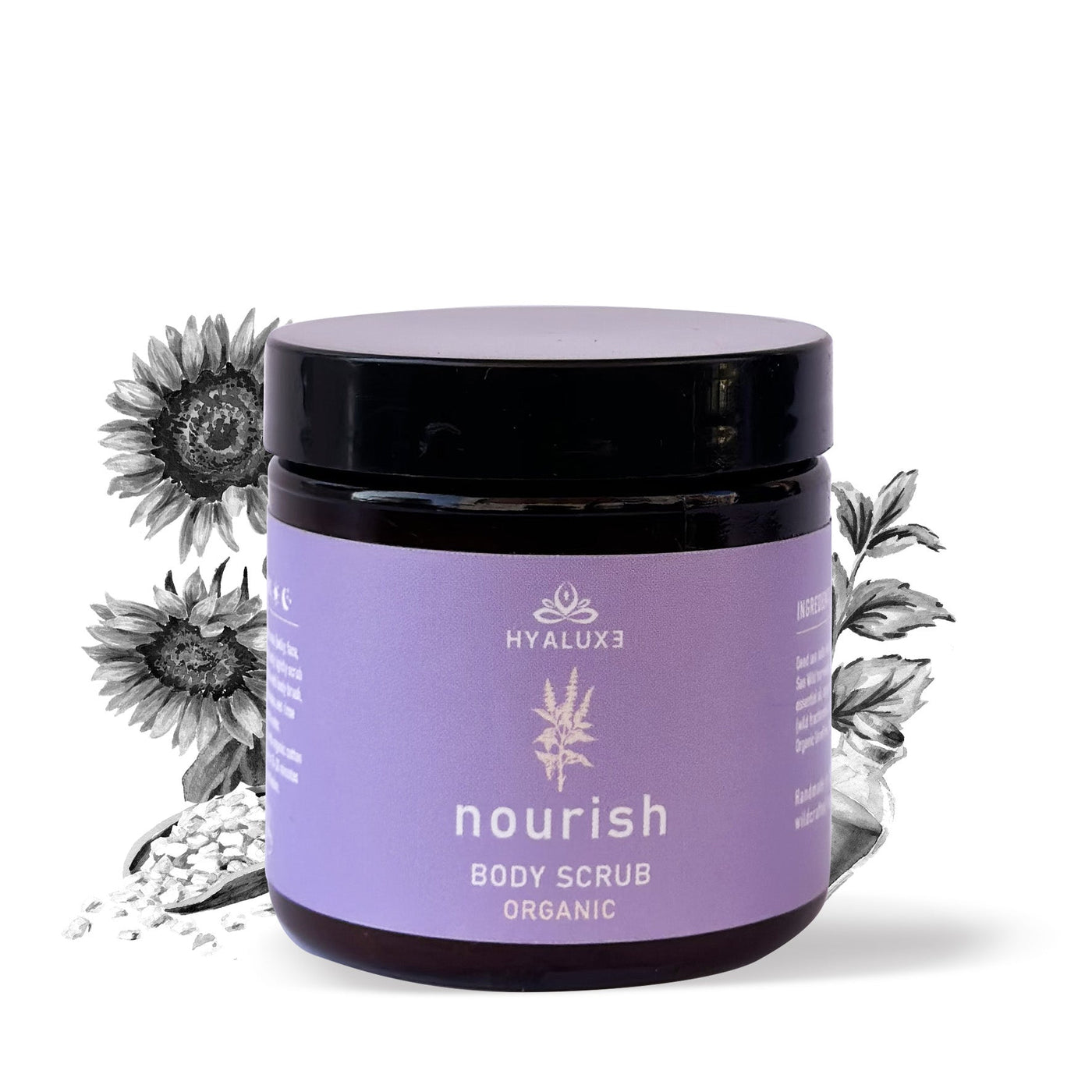 Nourish Sea Scrub : Skin Soothing, perfecting and Replenishment Scrub - Hyaluxe Body