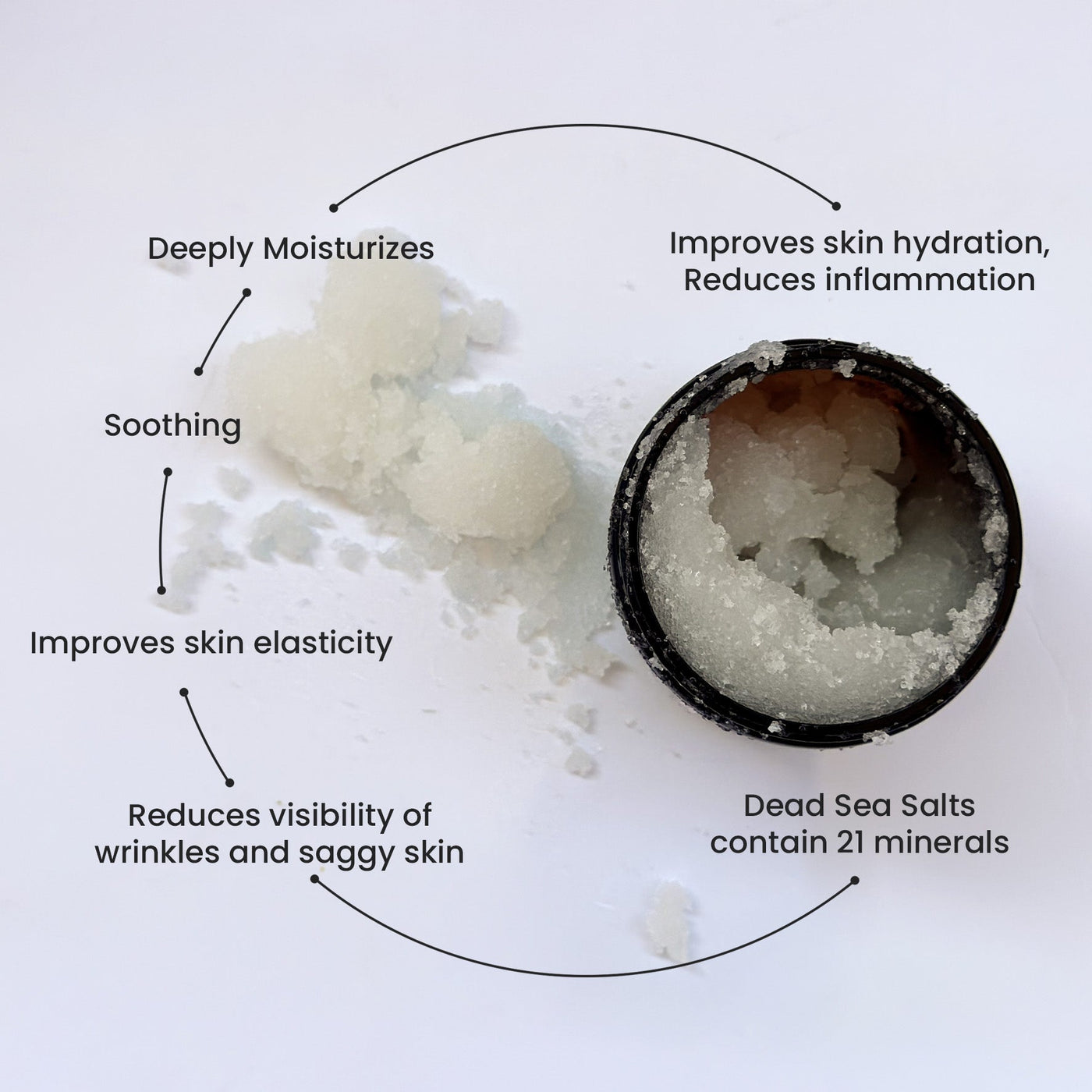 Nourish Sea Scrub : Skin Soothing, perfecting and Replenishment Scrub with Body Brush - Hyaluxe Body